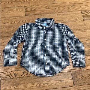 Good Lad Blue and White Gingham Button Down Shirt